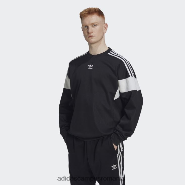 adidas campus romania hanorac negru adicolor clasics cu linie de croială adidas bărbați negru J266N25187