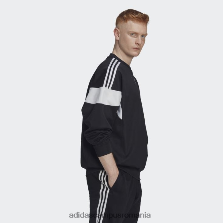 adidas campus romania hanorac negru adicolor clasics cu linie de croială adidas bărbați negru J266N25187
