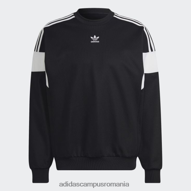 adidas campus romania hanorac negru adicolor clasics cu linie de croială adidas bărbați negru J266N25187