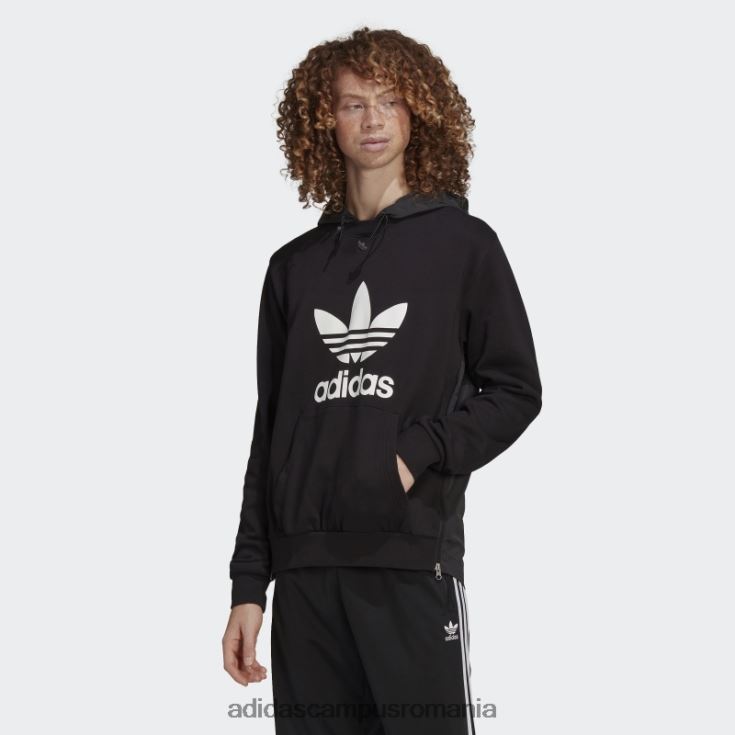 adidas campus romania hanorac negru adicolor clasics din material clash trefoil adidas bărbați negru J266N24995