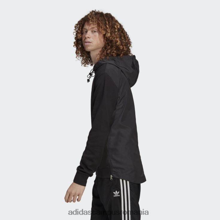 adidas campus romania hanorac negru adicolor clasics din material clash trefoil adidas bărbați negru J266N24995