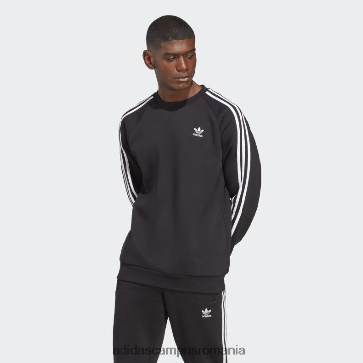adidas campus romania hanorac negru adicolor classics cu 3 dungi bărbați negru J266N24942
