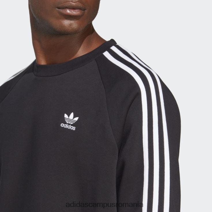adidas campus romania hanorac negru adicolor classics cu 3 dungi bărbați negru J266N24942