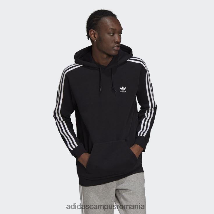 adidas campus romania hanorac negru adicolor classics cu 3 dungi bărbați negru J266N26556