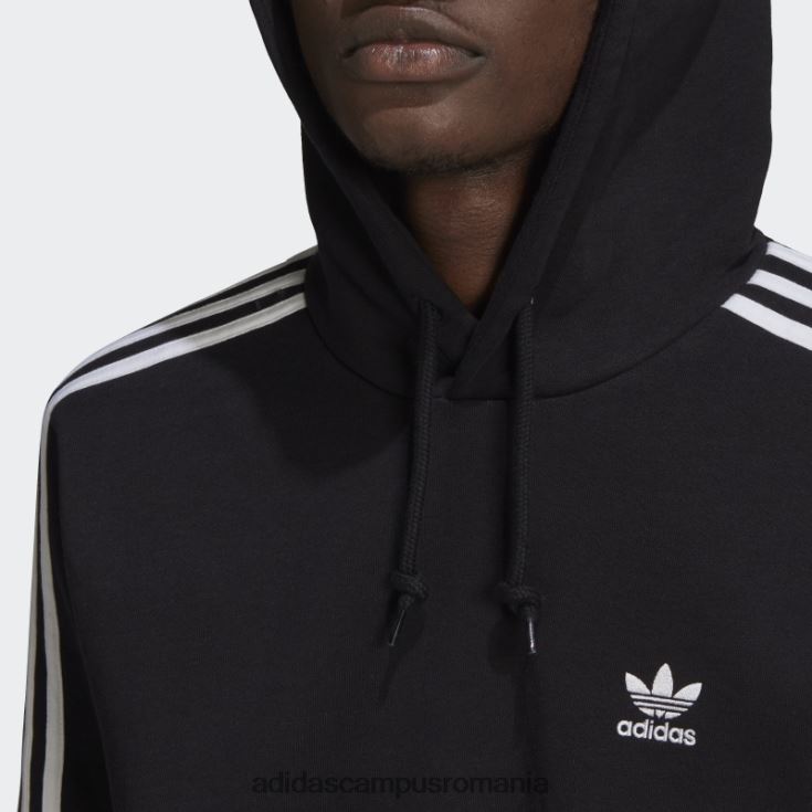 adidas campus romania hanorac negru adicolor classics cu 3 dungi bărbați negru J266N26556