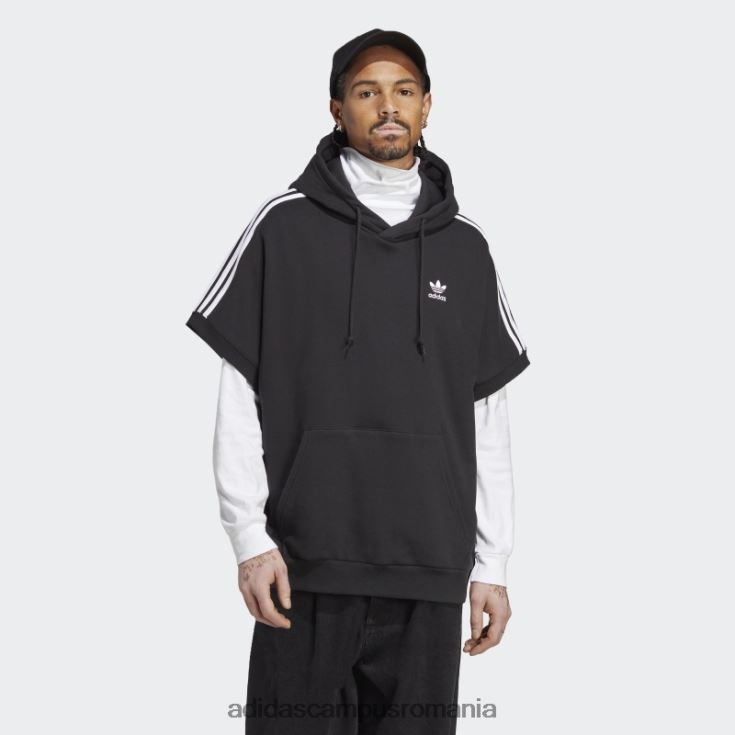 adidas campus romania hanorac negru adicolor classics cu mânecă scurtă adidas bărbați negru J266N25247