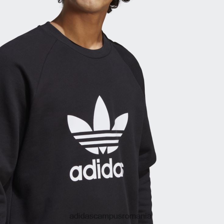 adidas campus romania hanorac negru adicolor classics trefoil crewgate bărbați negru J266N24924