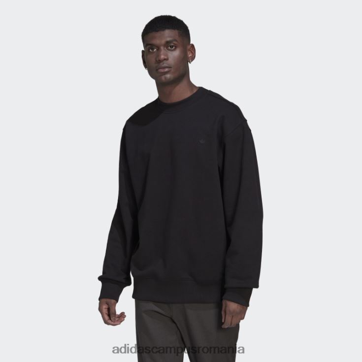 adidas campus romania hanorac negru adicolor contempo crew french terry bărbați negru J266N2815
