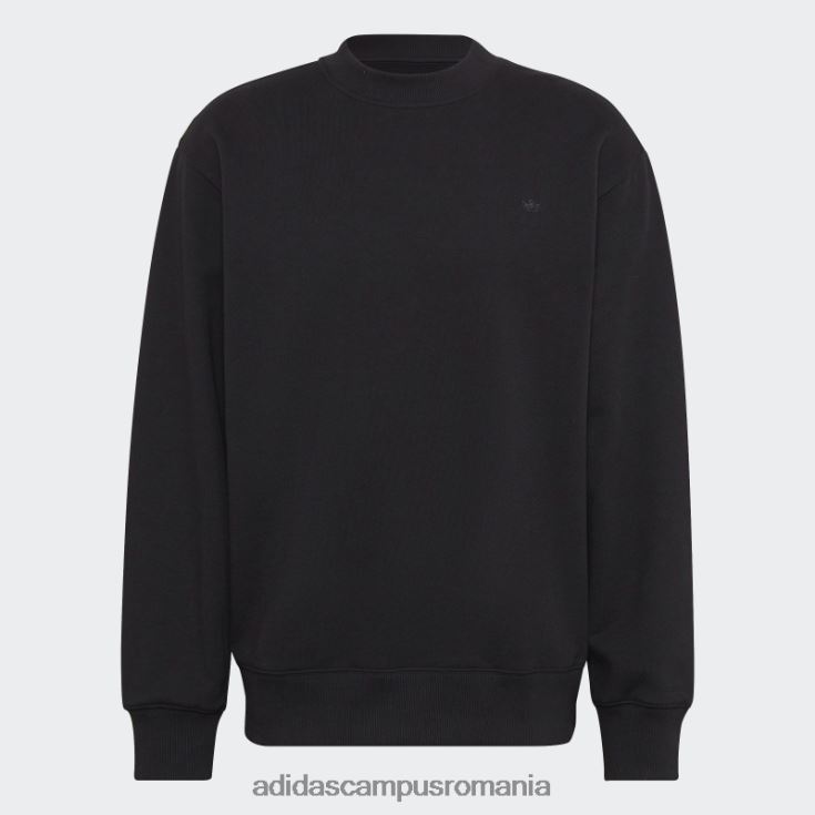 adidas campus romania hanorac negru adicolor contempo crew french terry bărbați negru J266N2815