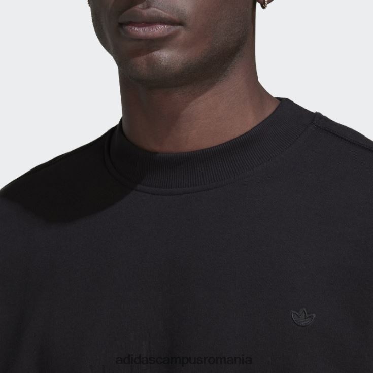 adidas campus romania hanorac negru adicolor contempo crew french terry bărbați negru J266N2815