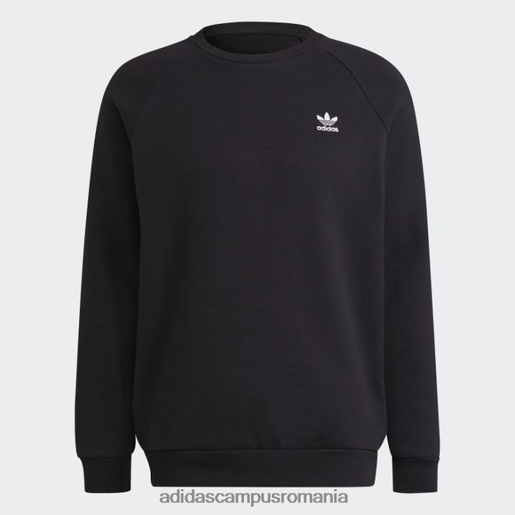 adidas campus romania hanorac negru adicolor essentials trefoil crewgate bărbați negru J266N21559