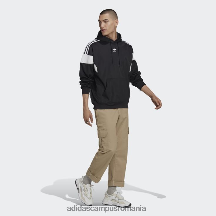 adidas campus romania hanorac negru adicolor originals challenger bărbați alb negru J266N26683