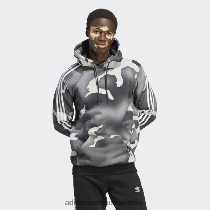 adidas campus romania hanorac negru cu imprimeu camo cu grafica adidas bărbați negru J266N213227