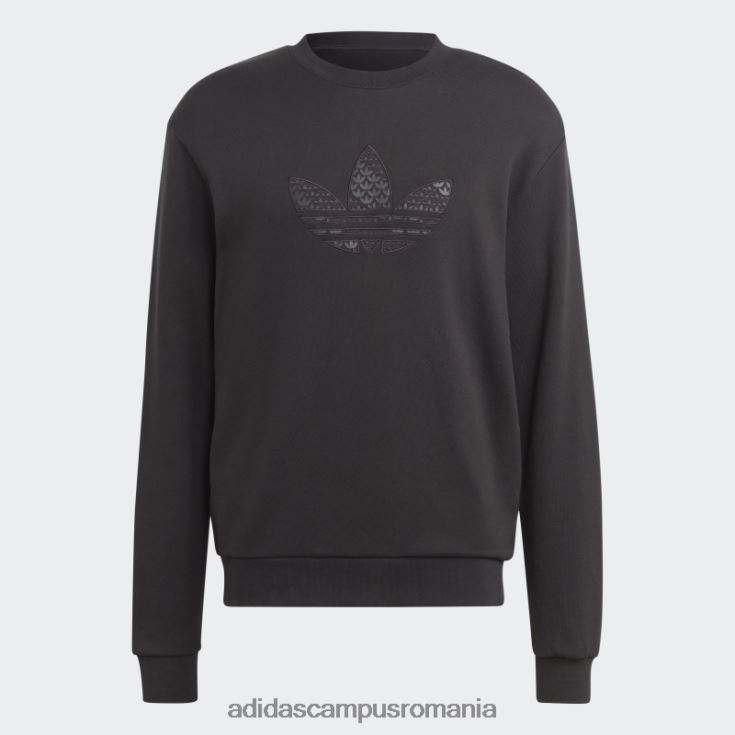 adidas campus romania hanorac negru cu monogramă cu grafică bărbați negru J266N25116