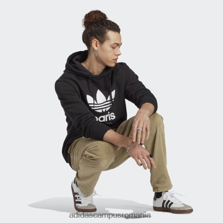 adidas campus romania hanorac negru icone paris city originals bărbați negru J266N214134