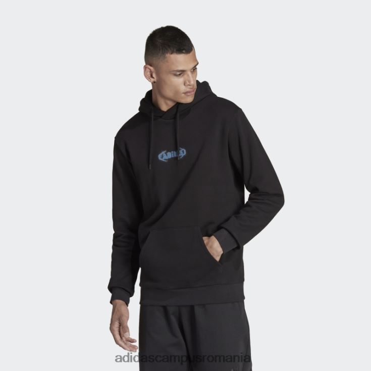 adidas campus romania hanorac negru pentru campus cu grafică bărbați negru J266N27306