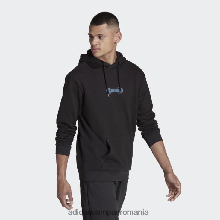 adidas campus romania hanorac negru pentru campus cu grafică bărbați negru J266N27306