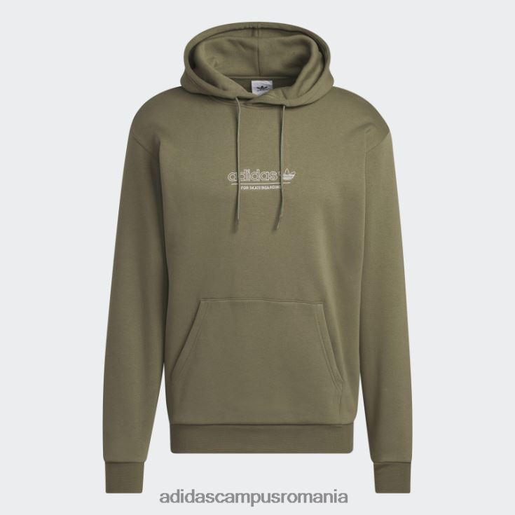 adidas campus romania hanorac olive 4.0 strike through (neutru de gen) bărbați măsliniu/alb J266N213433