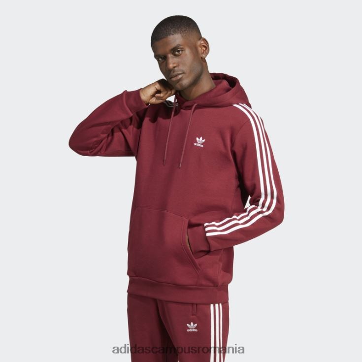 adidas campus romania hanorac roșu adicolor classics cu 3 dungi bărbați roșu J266N26436