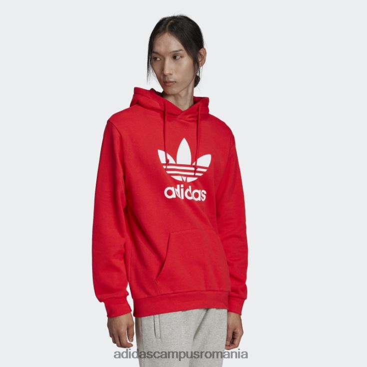 adidas campus romania hanorac roșu adicolor classics trefoil adidas bărbați rosu alb J266N26675