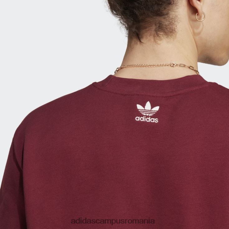 adidas campus romania hanorac roșu pentru echipaj de arhivă grafică bărbați roșu J266N25393