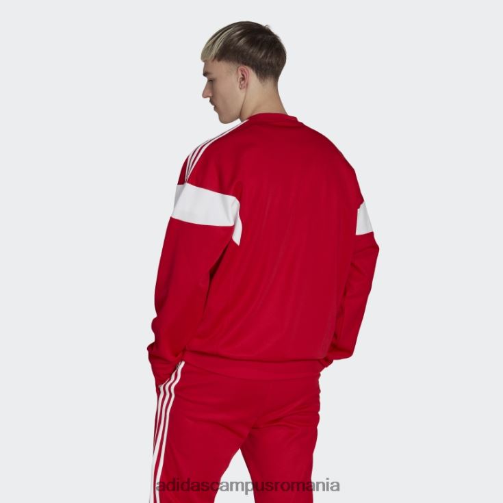 adidas campus romania hanorac scarlet adicolor classics cut line crew bărbați stacojiu J266N25260