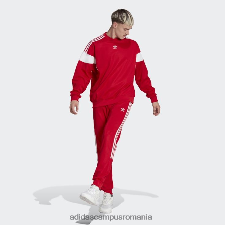 adidas campus romania hanorac scarlet adicolor classics cut line crew bărbați stacojiu J266N25260