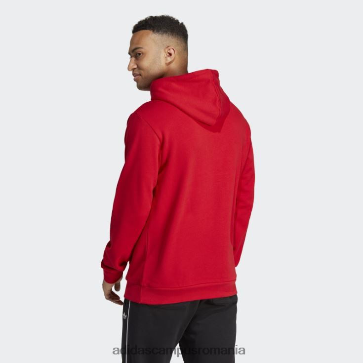 adidas campus romania hanorac scarlet adicolor classics trefoil bărbați stacojiu J266N26605