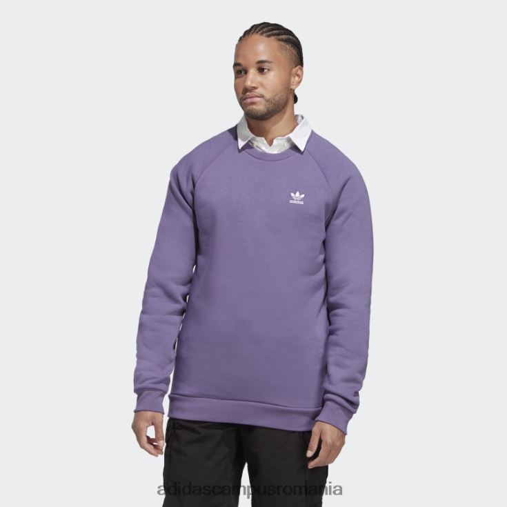 adidas campus romania hanorac tech violet trefoil essentials cu gâtul rotund adidas bărbați tech violet J266N214481