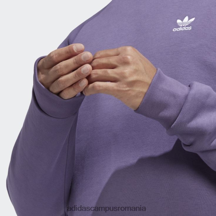adidas campus romania hanorac tech violet trefoil essentials cu gâtul rotund adidas bărbați tech violet J266N214481