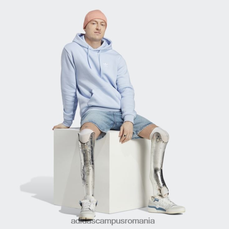 adidas campus romania hanorac trefoil essentials albastru zori bărbați zori albastre J266N25654