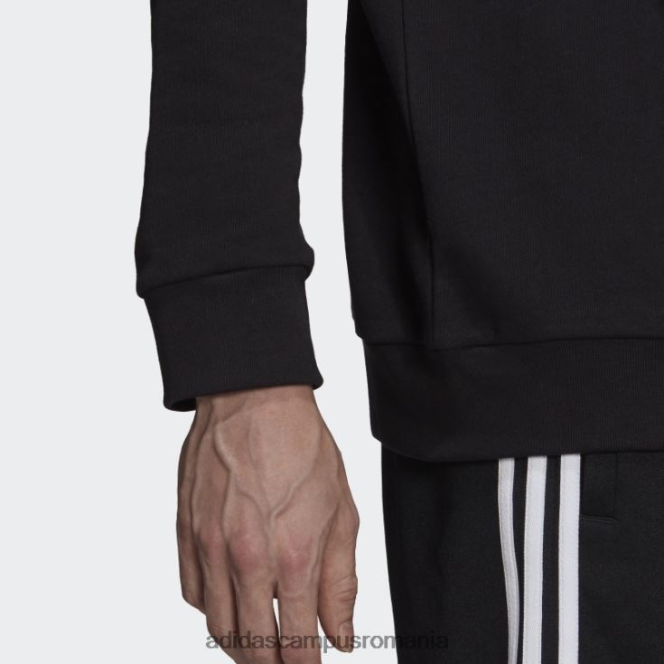 adidas campus romania hanorac trifoil adicolor classics crewneck alb bărbați alb negru J266N25335
