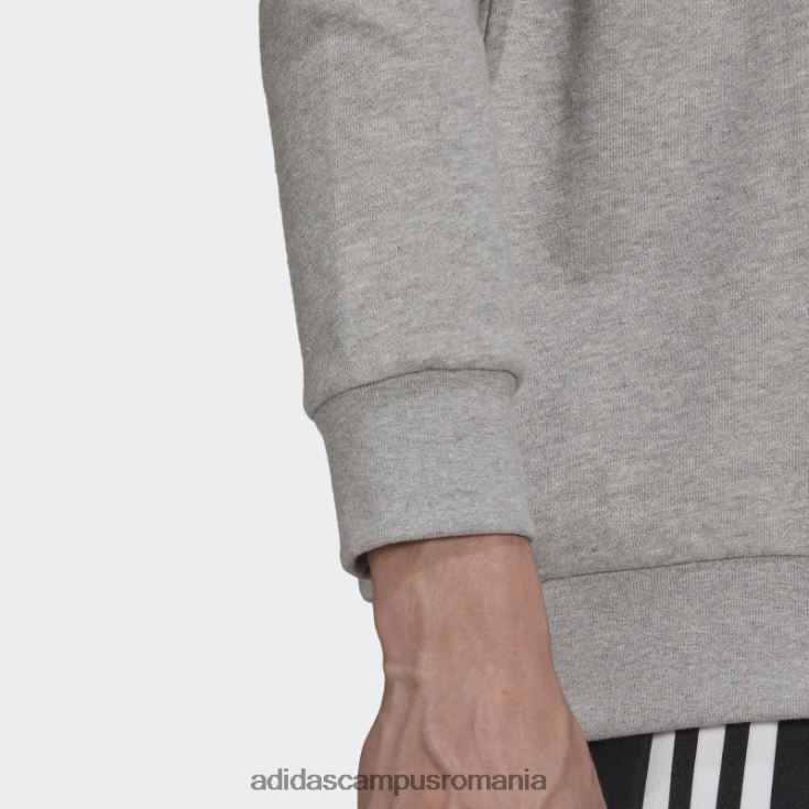 adidas campus romania hanorac trifoil adicolor classics cu gât mediu gri mediu adidas bărbați gri mediu/alb J266N26450