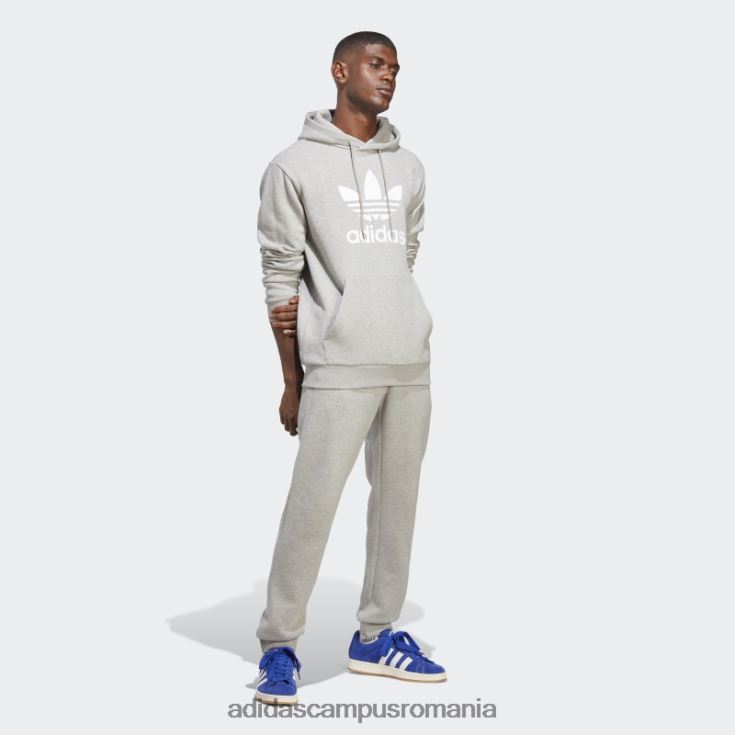 adidas campus romania hanorac trifoil adicolor classics gri mediu bărbați gri mediu J266N214519