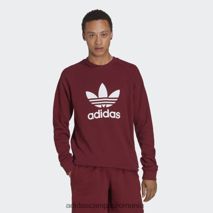 adidas campus romania hanorac trifoil adicolor classics roșu adidas bărbați roșu J266N25310