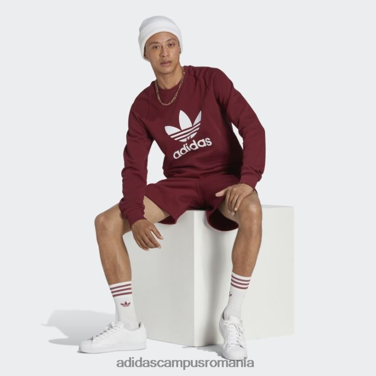 adidas campus romania hanorac trifoil adicolor classics roșu adidas bărbați roșu J266N25310