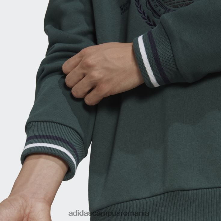 adidas campus romania hanorac varsity crewneck verde mineral adidas bărbați verde mineral J266N27518