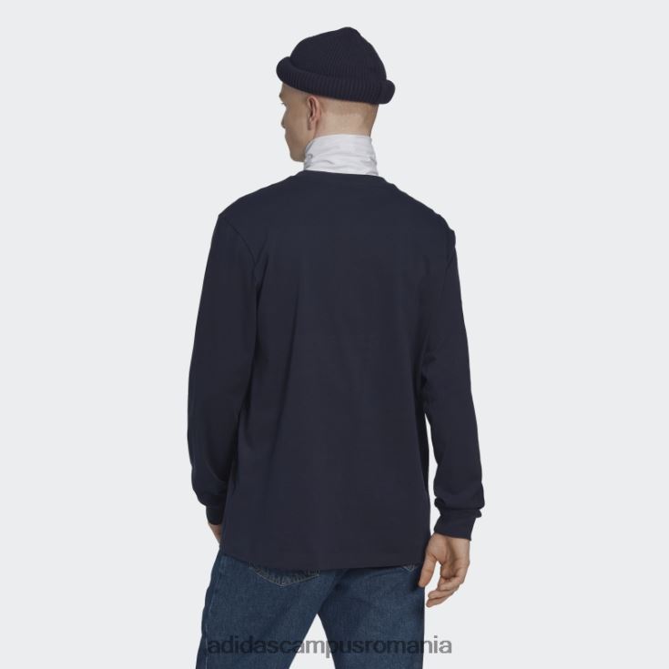 adidas campus romania ink adventure ride tricou cu maneca lunga moda bărbați cerneală J266N21203