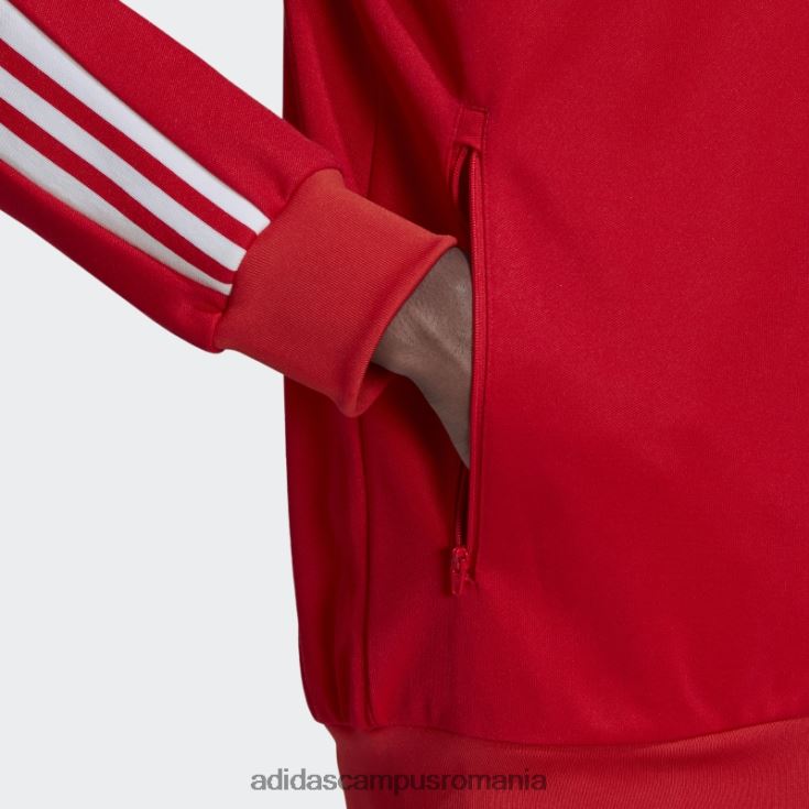 adidas campus romania jachetă adicolor classics beckenbauer primeblue roșie bărbați roșu J266N26691