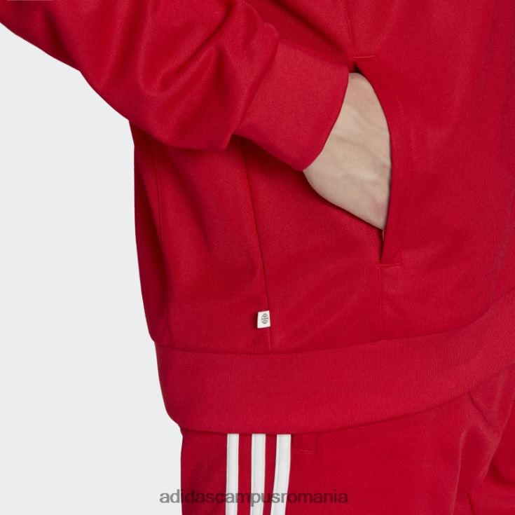 adidas campus romania jachetă adicolor classics cu linie de tăiat stacojiu bărbați stacojiu J266N25461