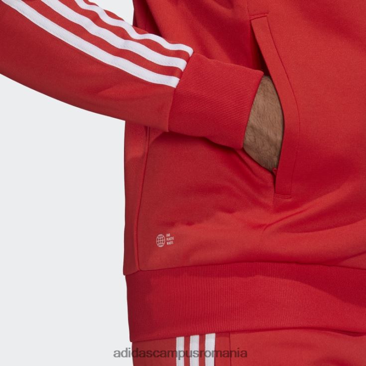 adidas campus romania jachetă adicolor classics primeblue sst roșie bărbați roșu J266N26740