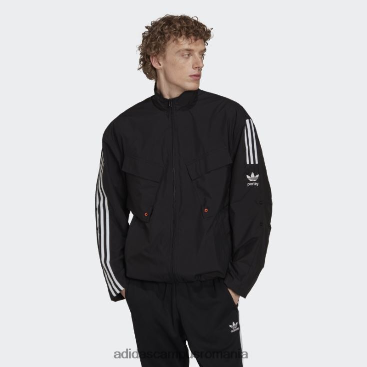 adidas campus romania jachetă adicolor parley negru adidas bărbați negru J266N21212