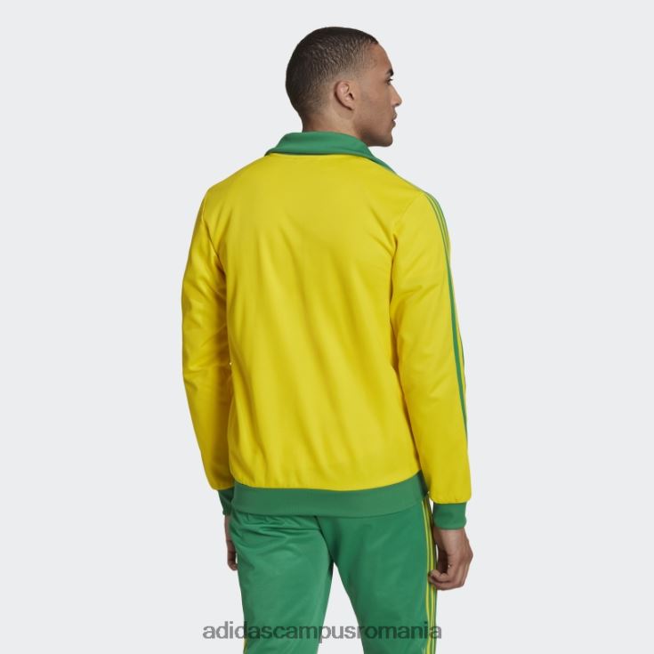 adidas campus romania jachetă beckenbauer galbenă bărbați galben/verde/albastru îndrăzneț J266N21292