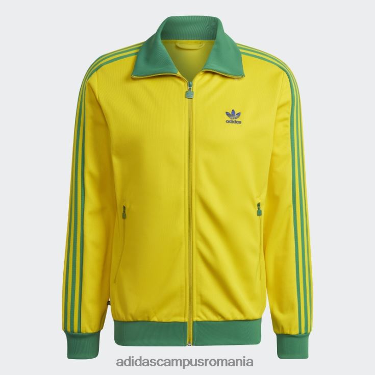 adidas campus romania jachetă beckenbauer galbenă bărbați galben/verde/albastru îndrăzneț J266N21292