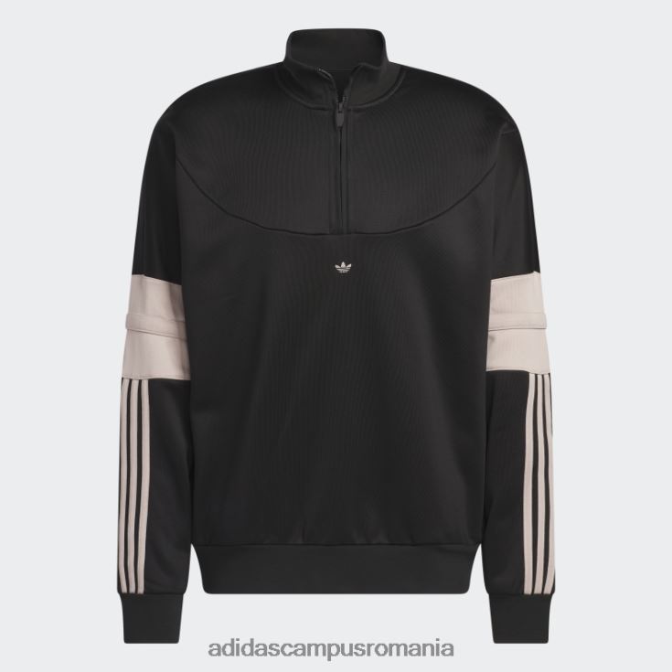 adidas campus romania jachetă de încălzire baschet neagră bărbați negru/taupe J266N26050