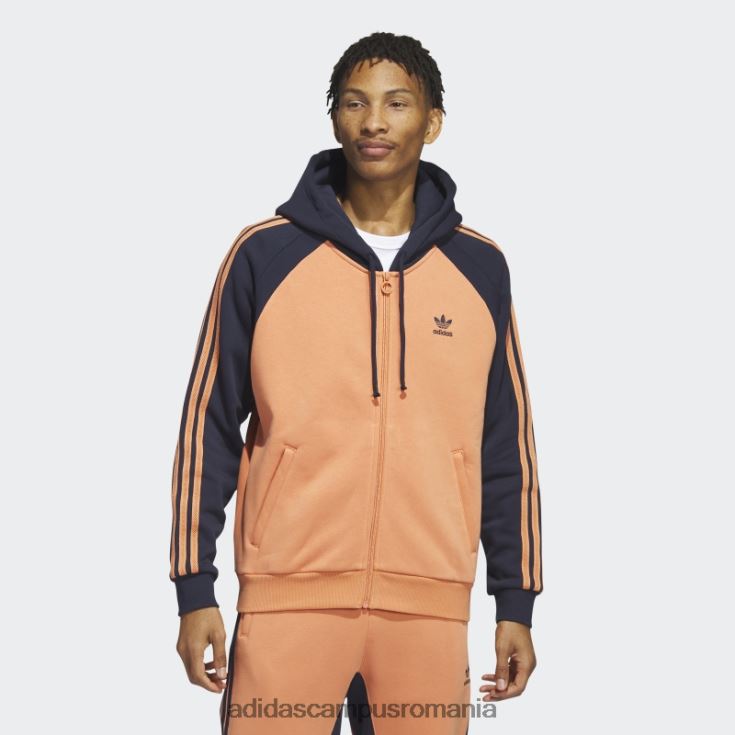 adidas campus romania jachetă de sport cu glugă sst fleece hazy cupru bărbați cupru/cerneală neclară J266N26638