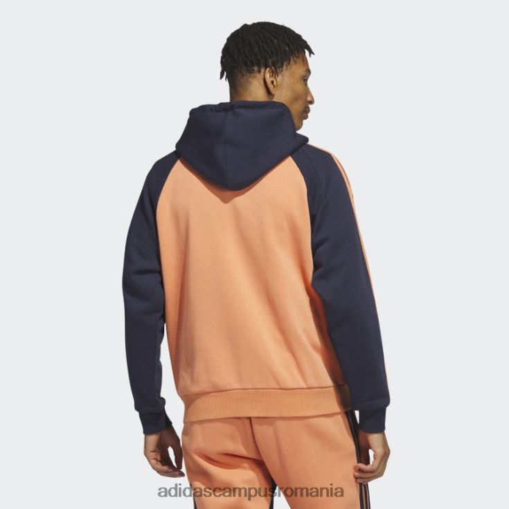 adidas campus romania jachetă de sport cu glugă sst fleece hazy cupru bărbați cupru/cerneală neclară J266N26638