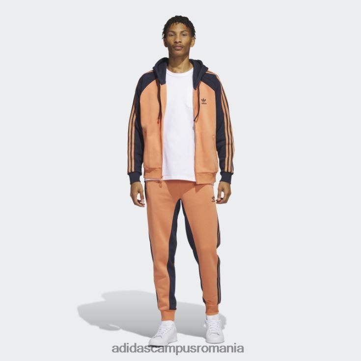 adidas campus romania jachetă de sport cu glugă sst fleece hazy cupru bărbați cupru/cerneală neclară J266N26638