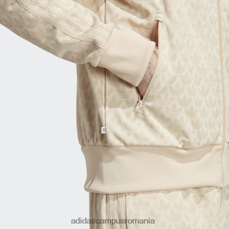 adidas campus romania jachetă de sport cu monogramă cu grafică nisip bărbați nisip J266N25117