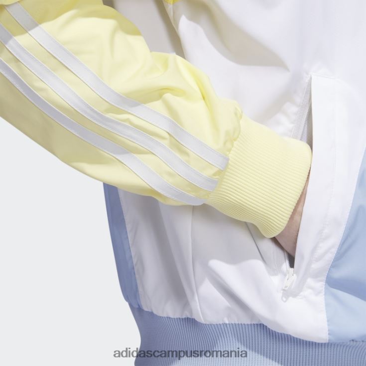 adidas campus romania jachetă de sport țesută în vârtej galbenă bărbați zori galben/albastru J266N26463